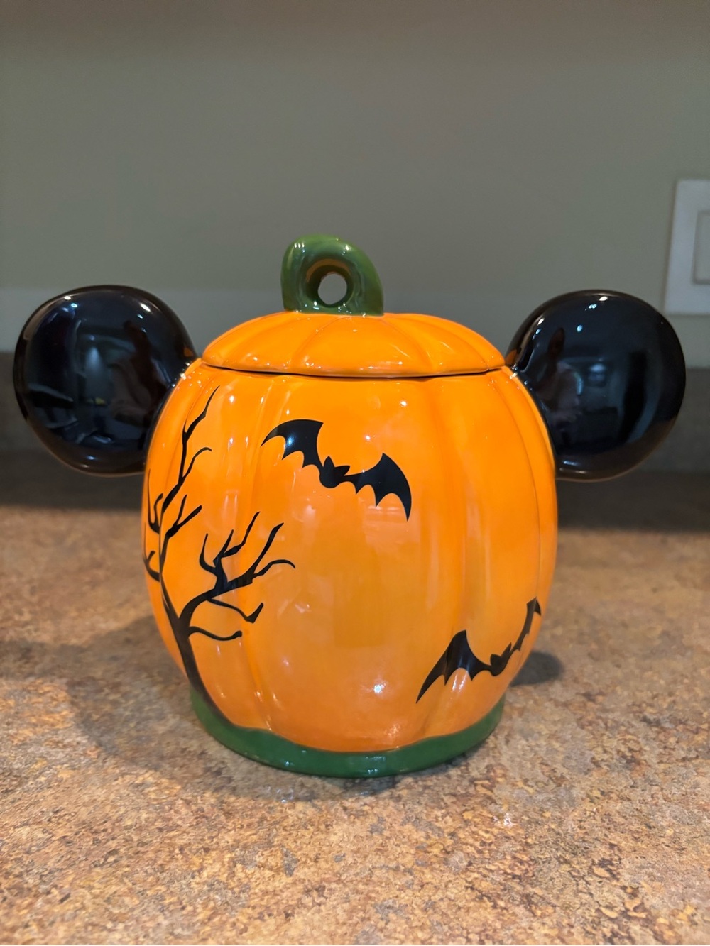 Mickey Pumpkin Halloween Candy cookie Jar canister home decor - Picture 2 of 12